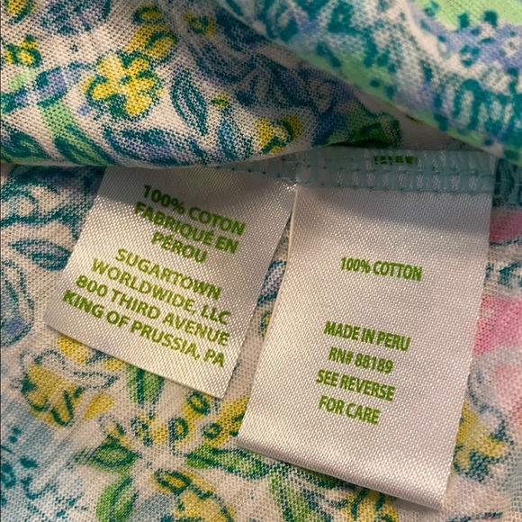 Lilly Pulitzer Multicolor Patterned Top size L length 27” bust 40” BNWOT - Picture 5 of 8